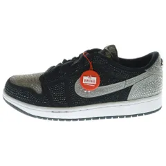 NIKE (ナイキ) ×Swarovski WMNS Air Jordan 1 Low OG Crystal/Shadow ×スワロフスキー エアジョーダン1 クリスタル/シャドウ レディース US9.5/26.5cm HM9208-001