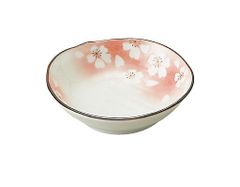 花ふぶき(赤)　ソギ三〇深皿