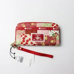 新品 未使用 2022年 ピンクハウス PINK HOUSE レスポートサック LeSportsacコラボ 50周年 パッチワークロングウォレット【2400014408799】