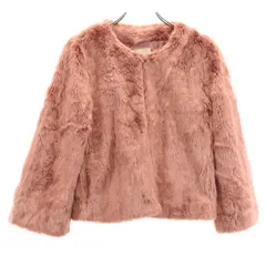 フリークスストア 長袖 ノーカラー フェイク ファーコート F ピンク系 FREAK'S STORE レディース 古着 【231228】のサムネイル