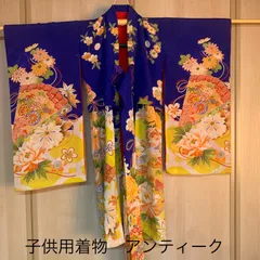 アンティーク着物錦紗ちりめん子供用七五三 大正浪漫No.315