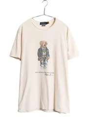 【お得なクーポン配布中!】 ポロベア ポロ ラルフローレン プリント 半袖 Tシャツ メンズ レディース M キャラクター コットン カットソー シングルステッチ ベージュ