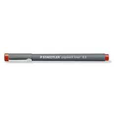 【 新品 未開封 】 ステッドラー ピグメントライナー０．３ｍｍレッド 30803-2 未使用 送料無料のサムネイル