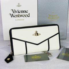 新品 財布 Vivienne Westwood ヴィヴィアンウエストウッド 長財布 クロスグレインレザー 牛革 財布　カード入れ　小銭入れ　財布　55317　ホワイト　ピンク　レッド　ライトグリーン　ウォレット　名刺入れ　ダイヤモンド型ウォレットメッセージ