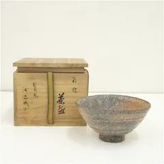 萩焼 茶碗 (建信造) 楽天市場】【中古】【茶道具】萩焼 厚東建信造 茶碗（共箱