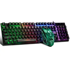 【特価セール】六つのボタン 4段階DPI ゲーミングマウス テンキー ゲーミングキーボード 19キー防衝突 usb有線 七色LEDバックライト 301J 108キー スイッチ対応ゲーミングキーボード ps4 日本語配列 ゲーミングきーボードマウスセット CHO