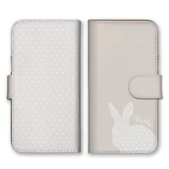 iPhoneSE 第3世代 第2世代 ケース 手帳型 アイフォンSE スマホケース 携帯ケース ううさぎ ウサギ 兎 水玉 ドット柄 シルエット くすみカラー おしゃれ 可愛い かわいい シンプル カラー03