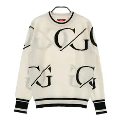 サイズ：L CALLAWAY キャロウェイ  ウール混 クルーネック ニットセーター 総柄 ホワイト系 [240101365326] ゴルフウェア レディース ストスト