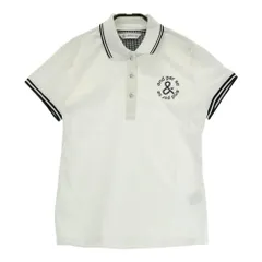 サイズ：M AND PER SE アンパスィ A9708FSY1 半袖ポロシャツ 総柄 ホワイト系 [240101360279]# ゴルフウェア レディース ストスト