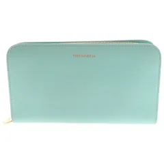 Tiffany & Co. ティファニーブルー 長財布 TIFFANY&Co. 新古品 ティファニー ジップ ウォレット レザー L字