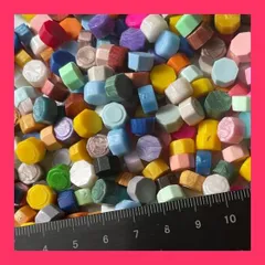 【スタッフおすすめ！】シーリングワックス ミックスカラー ランダム 100粒 シーリングスタンプ ワックスビーズ 結婚式 お手紙 招待状