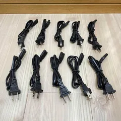 新品 10本 メガネケーブル (1M) 電源ケーブル メガネコード プリンタ― ゲーム機などのサムネイル