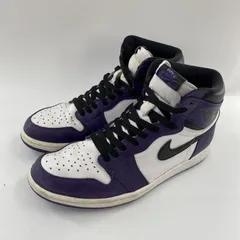 【中古】NIKE AIR JORDAN 1 Retro High OG Court Purple White/Black 2020 スニーカー 28cm 555088-500 パープル ホワイト ブラック ナイキ[10]