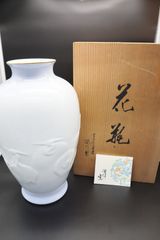 韓国人間国宝 安東五作 樊川窯 李朝傅統白磁器 白磁提灯壺 高28㎝ 共箱
