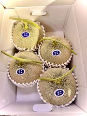 庄内砂丘特産　アンデスメロン　3L4個　贈答用