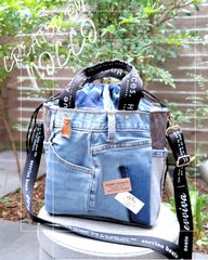 No.116❇️現品限り❇️【ころんと四角いデニムリメイク