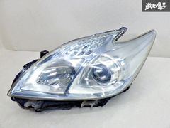 トヨタ 純正 ZVW30 プリウス ハロゲン ヘッドライト ヘッドランプ レンズ 左 左側 助手席側 刻印 ホ KOITO 47-29 即納 棚44A