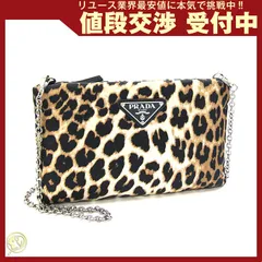 極美品✨ PRADA プラダ ポーチ レオパード ヒョウ柄 ナイロン 三角ロゴ 極美品✨ PRADA プラダ ポーチ レオパード ヒョウ柄 ナイロン