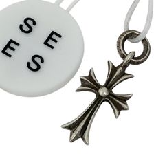 クロムハーツ CHROME HEARTS タイニー CHクロス ペンダントトップ 十字架 クロス チャーム ペンダントトップ シルバー925 シルバー メンズ 【中古】