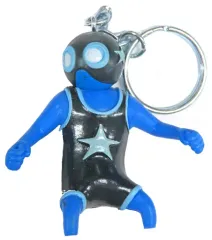 【中古】キーホルダー 04.ブルー(レスラー風) 「GANG BEASTS -ギャングビースト- キーホルダー」