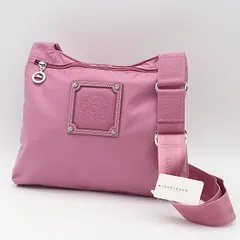 新品同様 ロンシャン シルバー金具 パープル ショルダーバッグ 2000000 NSK MTM