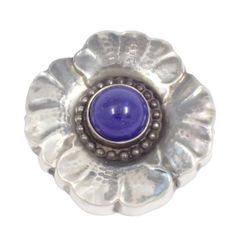 GEORG JENSEN ジョージジェンセン 189 ブローチ シルバー925/ラピスラズリ【いおき質店】