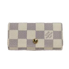 ルイヴィトン LOUIS VUITTON ダミエ アズール ミュルティクレ4 キーケース 4連 N60020 アイボリー