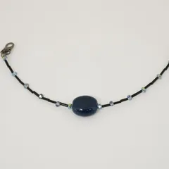 羽織紐 ブルー ネイビー 磁器