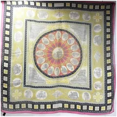 エトロ シルク スカーフ ピンク×マルチカラー 中古 Aランク ETRO |