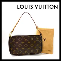 SU【LOUIS VUITTON】ポシェットアクセソワール モノグラム M51980 アクセサリーポーチ ハンドバッグ ブラウン/茶 ルイ ヴィトン (SU-107)