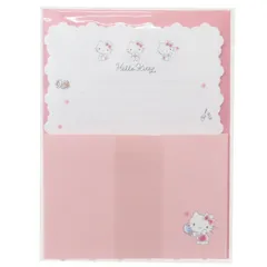 【メール便】ハローキティ レターセット カームレター サンリオ カミオジャパン ダイカット便箋＆封筒 手紙セット キャラクター グッズ 