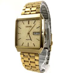 SEIKO セイコー MAJESTA マジェスタ 9533-5000 SS/QZ ゴールド文字盤 メンズ腕時計 稼動品【PF-121】