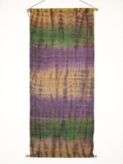 タペストリー　麻　ethnic　絞り　59×140㎝　和モダン