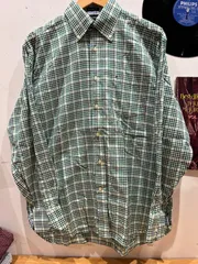 古着　長袖シャツ　チェックシャツ　グリーン　TOMMY HILFIGER