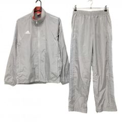 adidas - 【超美品】アディダス 上下セット(ジャケット×パンツ) グレー 3ライン 裏地メッシュ レディース M ゴルフウェア adidas 超美品】アディダス 上下セット(ジャケット×パンツ) グレー 3