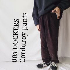 【2007年製】DOCKERS ドッカーズ コーデュロイ ツータック アメリカ古着 00s
