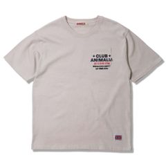 【2025SUMMER】ANIMALIA アニマリア 10.2oz Heavy Pocket S/S T-Shirts - CLUB ANIMALIA - TEE (GRAGE) 半袖 Tシャツ