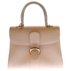 DELVAUX (デルボー) ブリヨンMM ピンク レザー ハンドバッグ