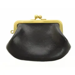 ⭐️美品⭐️N25 がま口財布 コインケース 真鍮 コンパクトウォレット 黒 レザー がま口財布（新モデル）発売