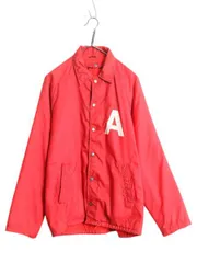 【お得なクーポン配布中!】 70s ランタグ USA製 チャンピオン ナイロン コーチ ジャケット メンズ M / Champion ヴィンテージ パイル フリース ライナー ジャンパー 赤