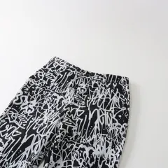 メンズ ブラック コムデギャルソン BLACK COMME des GARCONS 2019AW LOOK掲載 ペイントプリントパンツ M/ブラック-.【2400013500739】のサムネイル