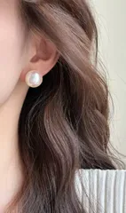 淡水パール（ホワイト）、アコヤ本真珠、s925シルバー（k18コーティング）