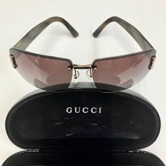 未使用級/付属品完備✨グッチ サングラス ホースビット ハーフリム
