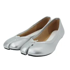 ☆ シルバー ☆ 36(23cm) ☆ パンプス 足袋 シューズ ローヒール 歩きやすい sjps106 パンプス レディース ローヒール 足袋 バレエシューズ 先割れ たび タビ フラット シューズ ぺたんこ 歩きやすい 疲れない ムレない アウトドア