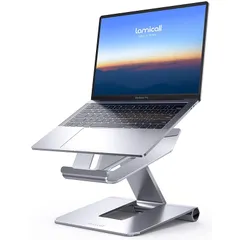 【新着商品】Lomicall 折り畳み アルミ ノート パソコン スタンド : pc マックブック すたんど 卓上 机 つくえ 置き 台 デスク ZOOM 会議 折りたたみ 角度 調整 人間工学 放熱性 落下防止 アップル エア プロ Apple MacB 0のサムネイル
