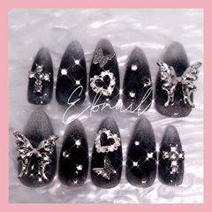 27日使用♥取り寄せ ネイルチップ 量産型 十字架ネイル フレンチネイル ヲタク tkdqfvSe8wagcT96xJJCH3.jpg@jpg