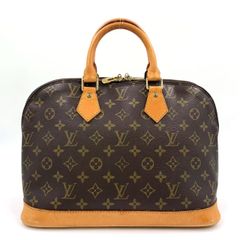 LOUIS VUITTON アルマPM モノグラム モノグラム レザー×PVC ブラウン ハンドバッグ ゴールド M51130