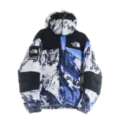 SUPREME (シュプリーム) 17AW ×THE NORTH FACE Mountain Baltoro Jacket ザノースフェイス マウンテン バルトロ ダウンジャケット 雪山 ホワイト/ブルー NF0A3LHQ