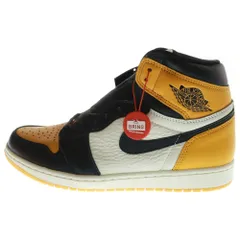 NIKE (ナイキ) AIR JORDAN 1 RETRO HIGH OG TAXI 555088-711 エアジョーダン1 レトロ タクシー ハイカットスニーカー イエロー/ホワイト/ブラック US9.5/27.5cm