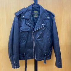 ◎【✨ジャケット✨】FREEDOM　＆　LONGING フリーダム　アンド　ロギン　メンズ　Mサイズ　レザー　革　ライダース　ジャケット　カラー　ブラック　黒　ダブル　本革　パンク　ロック　ツーリング　バイク　大人　おしゃれ　ワイルド　ずっしり